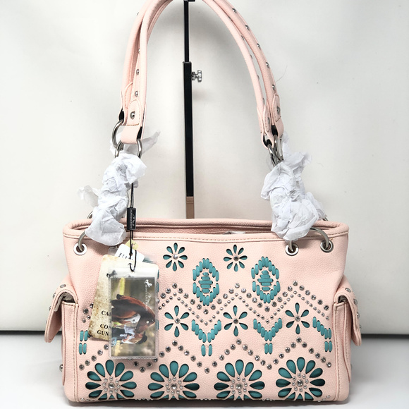 Montana West Aztec Concealed Handgun Satchel Bag - Picture 2 of 8